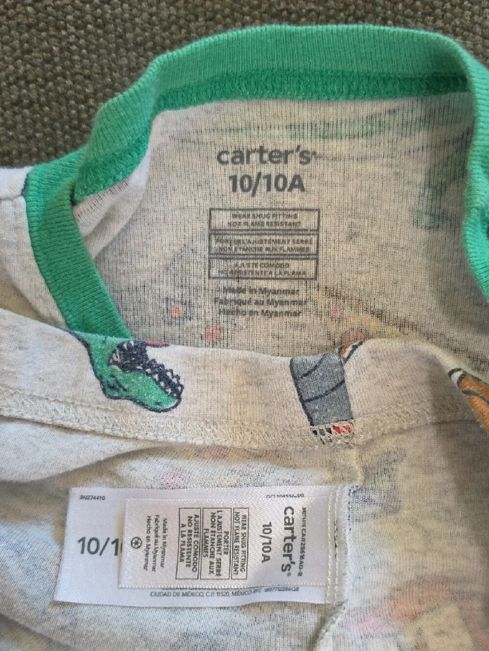 Carter's Kids Pajama Set Of 3 Shorts And Tops